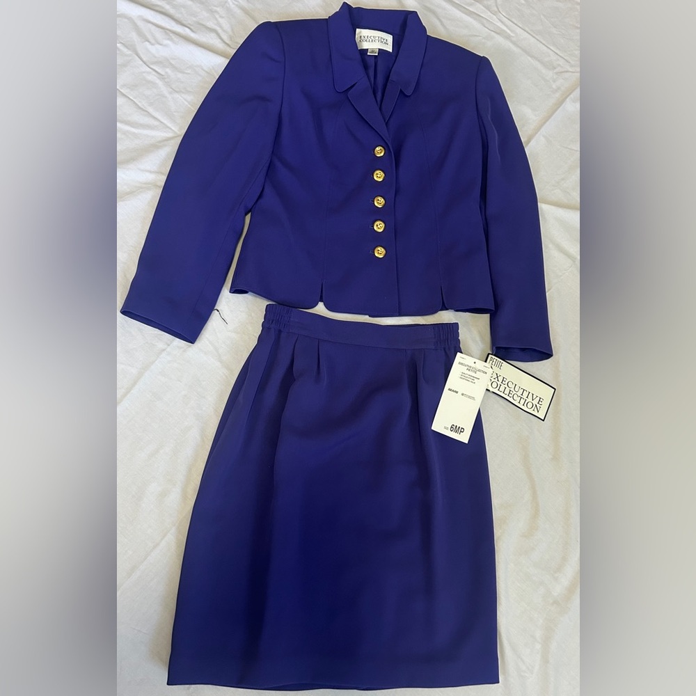 Executive Collection Purple Suit with Gold Accents